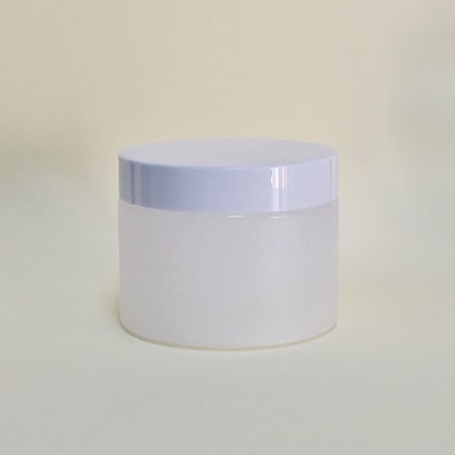 천연사랑  크림용기 - 원통형반투명, 100g (화이트캡)